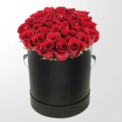 Red Rose Hat Box