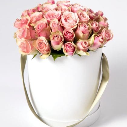 Pink Rose Hat Box